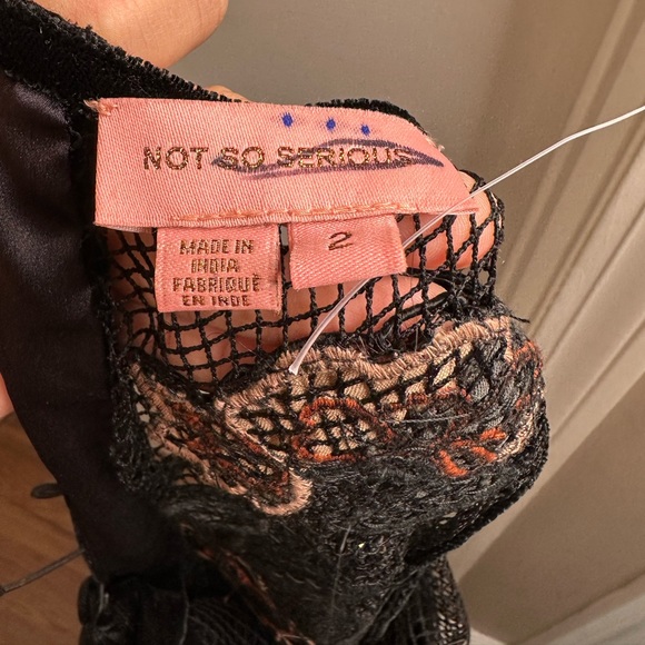 Anthropologie Not So Serious by Pallavi Mohan Midnight Garden Maxi Dress - Picture 9 of 9